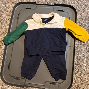 Old Navy Navy and White Baby Outfit